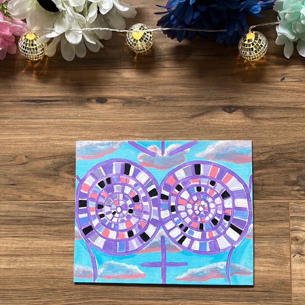 Pastel Disco Balls Painting